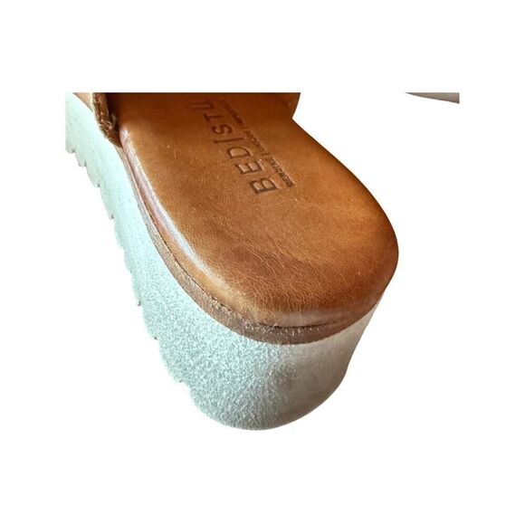 Bed Stue Fairlee Platform Rustic Brown Leather Slides Women's Size 6 - Picture 8 of 12